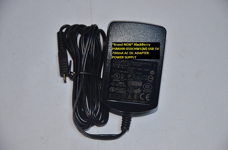 *Brand NEW* 5V 700mA AC DC ADAPTER BlackBerry PSM04R-050CHW1(M) USB POWER SUPPLY